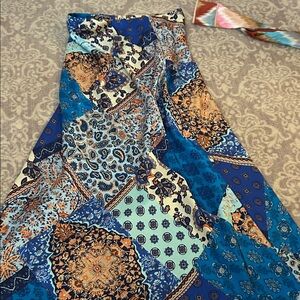 Bohemian Patchwork Maxi Skirt